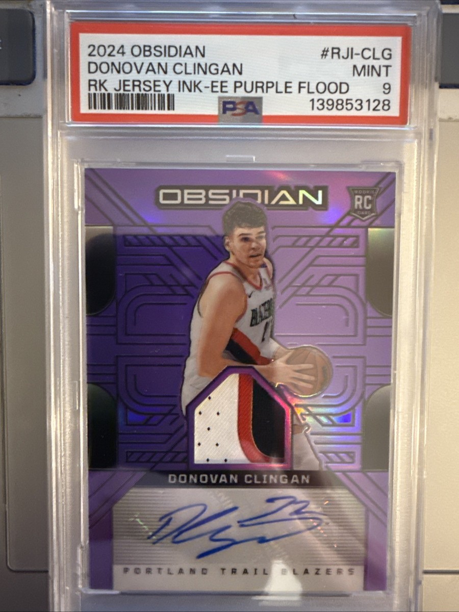 2024-25 Panini Obsidian - Rookie Jersey Ink Donovan Clingan