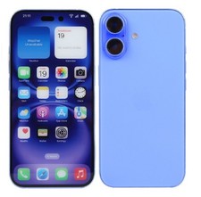Dummy Display Showcase Phone 16 Plus Mobile Smartphone 1:1 Non Work Kid Toy Blue