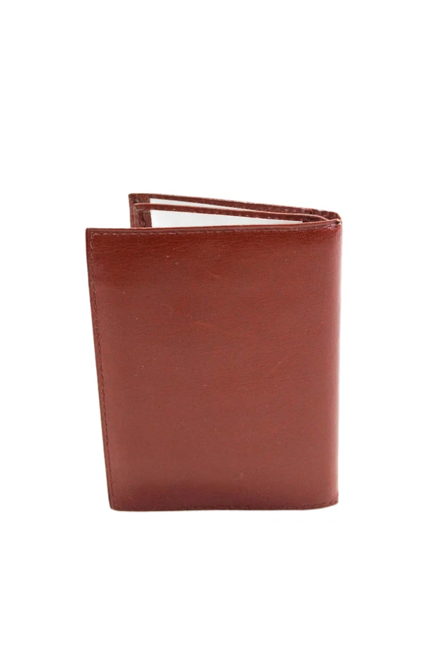 Tardini Mujer Cuero Triple Pliegue Multicapa Estuche para Tarjetas Cierre Abierto Cartera Marrón Foto 3 de 4