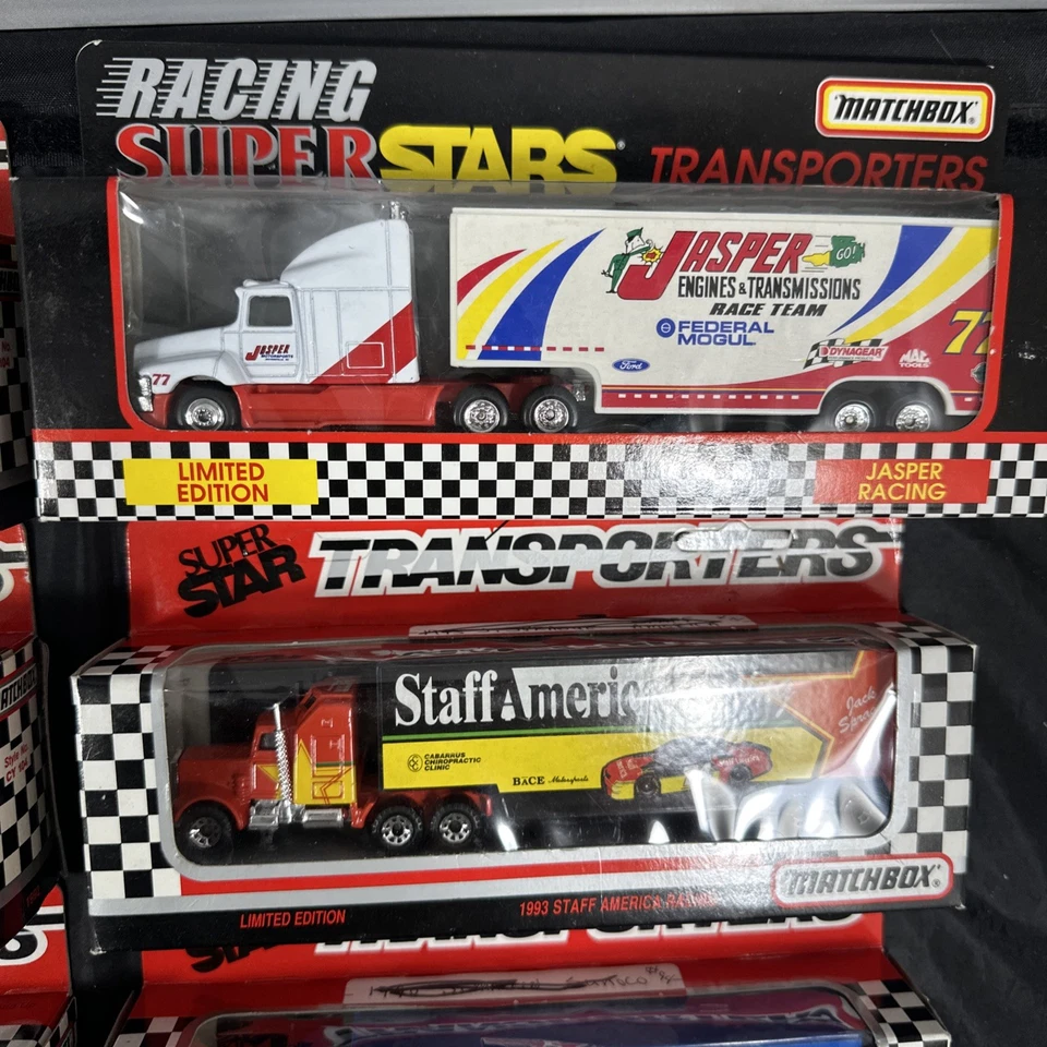 Lot of 10 Matchbox SuperStar Nascar Transporters Diecast 1989-1996 Vintage - Image 4 of 4