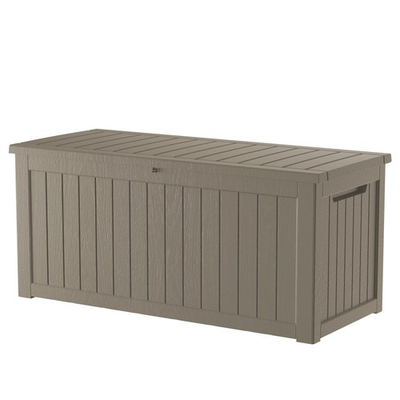 #ad Deck Box 200 Gallon Waterproof Lockable Resin Storage Grey Decksplore Outdoor $299.99