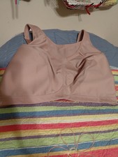 NEW NWOT Glamorise 1066 No-Bounce Camisole Sports Bra Wirefree CAFE Nude 48H