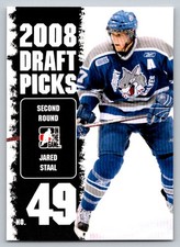 Jared Staal 2008-09 ITG Heroes and Prospects Draft Picks Sudbury Wolves