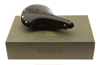Brooks B17 Short Saddle Steel Rails Hard Leather Cover Black NEW