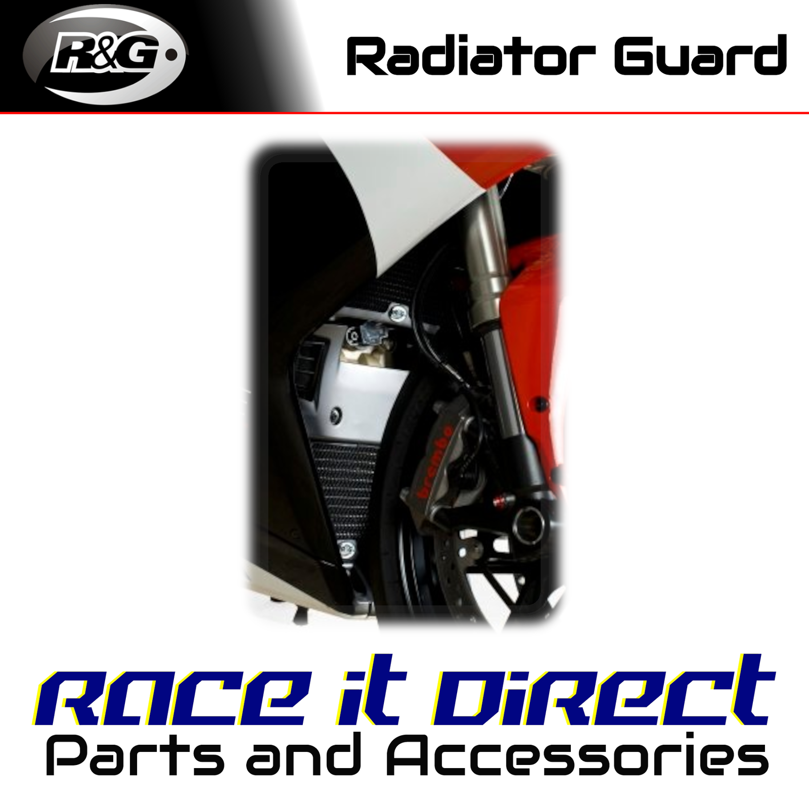 Aluminium Radiator Guard for Ducati 1098R 2007-2008 R&G