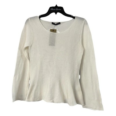 NWT Peruvian Connection Snow Fremont Womens Long Sleeve Pullover Knit Top Small