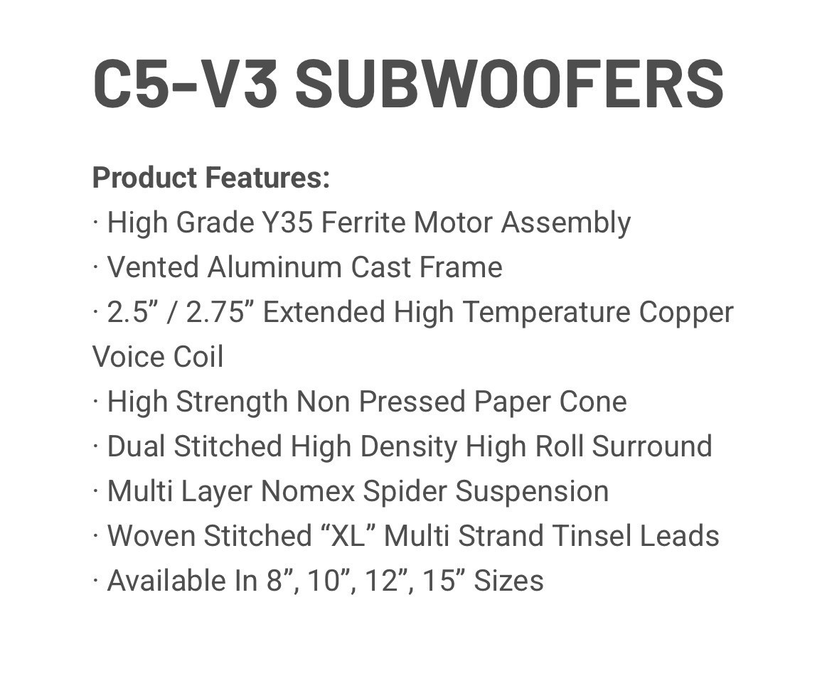 Crossfire Audio C5-V3 12