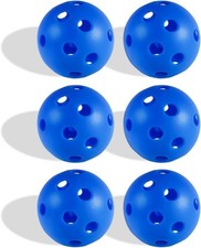 Indoor Pickleball Set - 6 Pack 26 Holes - USAPA Standard - High Resilience ...