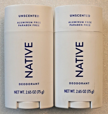 2x Native Deodorant - Natural Deodorant - Vegan, Gluten Free, Cruelty Free TWO