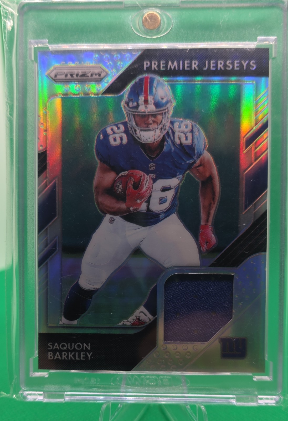 2018 Panini Prizm - Prizm Premier Jerseys Saquon Barkley #PP-2 (MEM, RC)