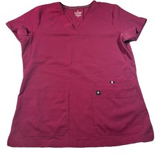Beyond Scrubs Women  s Scrub Top V Neck Size Small EUC
