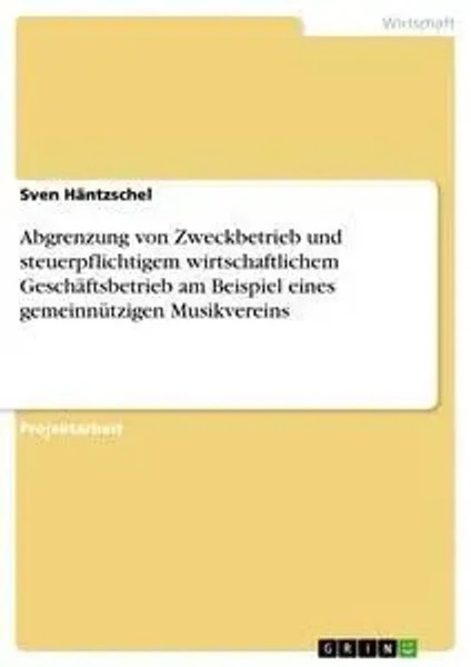 Abgrenzung Von Zweckbetrieb Und Steuerpflichtigem Wirtschaftlichem...-image
