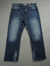 BKE Buckle Jeans Mens 34x30 Blue Tyler Straight Stretch Denim Outdoor Casual