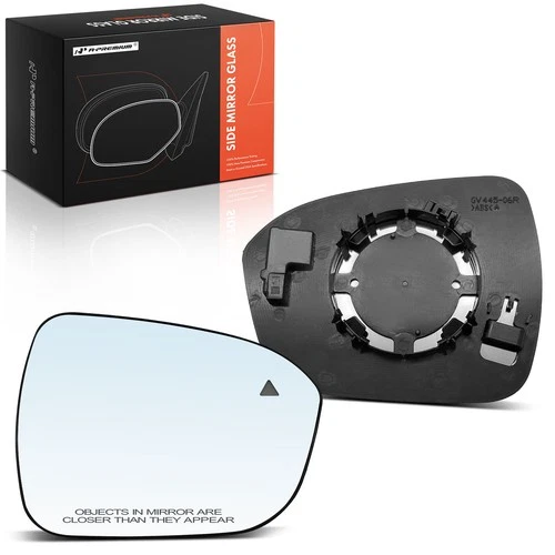 A-Premium Front Passenger Mirror Glass w/Blind Spot for Nissan Rogue S 2021-2023