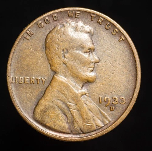 ✅  1933-D Lincoln Wheat Cent Penny VF - EF    "Actual Coin Pictured"    FREE S&H