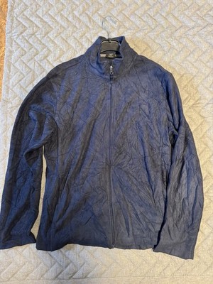 Starter Fleecejacke Herren Größe M Schwarz Full Zip Übergangsjacke Sport Casual