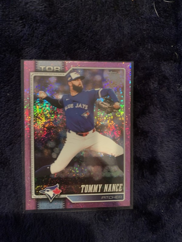Topps Series Two Tommy Nance Toronto Blue Jays #538 Purple Foil Parallel 2025