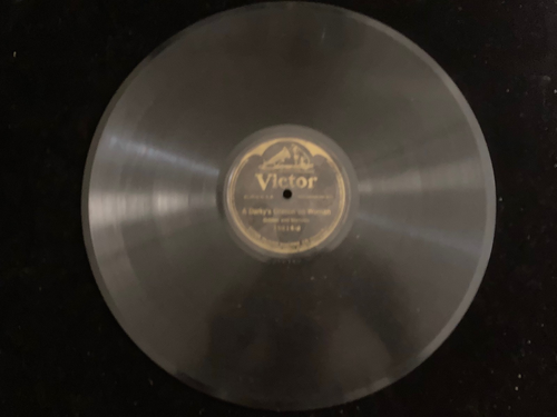 VICTOR RECORD I CAMERIERI OSCURI DUO COMICO Golden & Marlow 1918 78 giri raro - Foto 4 di 4