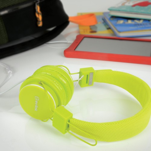 Kids Headphone with Microphone Control & Cushioned Earpads Black/Pink/Green/Blue - Afbeelding 15 van 25