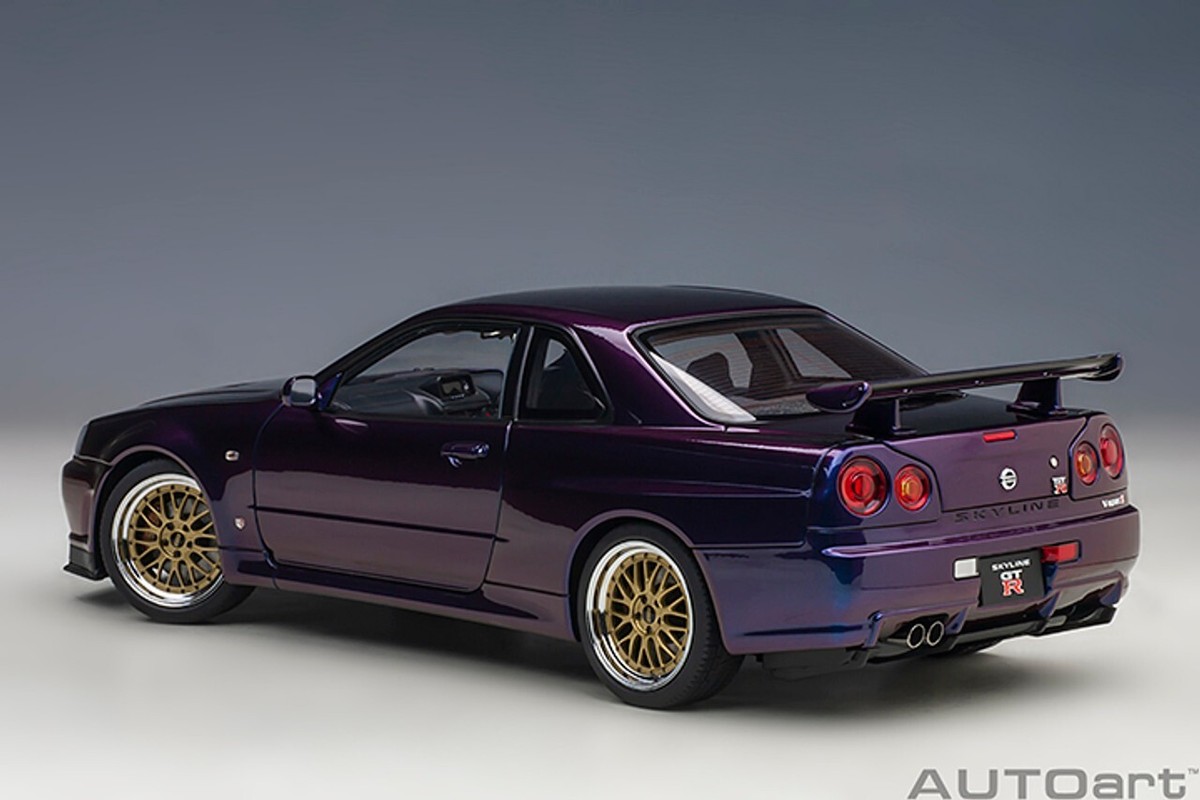 1/18 Nissan Skyline GT-R (R34) V-Spec II NUR W/ BBS Wheels 1/18 Nissan Skyline GT-R (R34) V-Spec II NUR W/ BBS Wheels