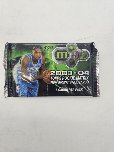 2003-04 Topps M3 Rookie Matrix Basketball Sealed Hobby Pack - Lebron, Wade RC?!? - Picture 3 of 3