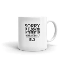 Thinking About Driving My RLX Tea Coffee Ceramic Mug Office Work Cup 