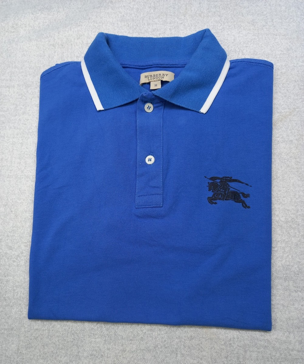 BURBERRY バーバリー ポロシャツ 青 LL 4119225A0016 s-l1200.jpg