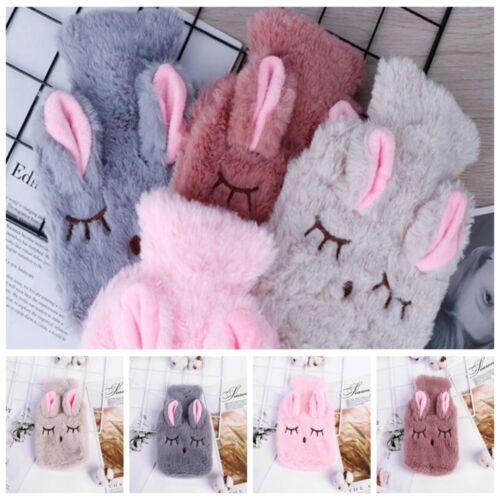 Plush Heat Pack Squinting Rabbit Hot Water Bottle  Warm Belly Instant - Picture 1 of 14