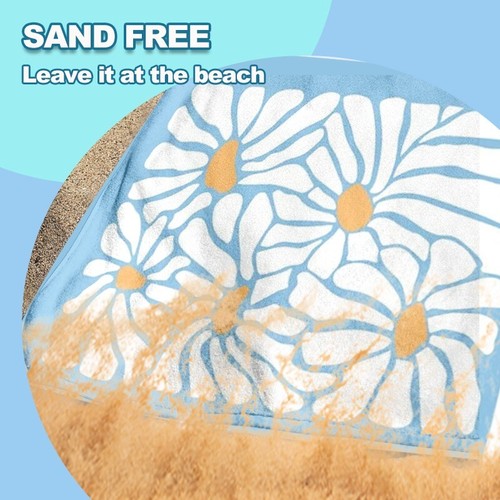 Cabana Strip Large Beach Towel Oversize Soft Microfiber Towels For Pool Swimming - Picture 7 of 36