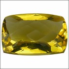 21.86 Ct Natural Lemon Quartz Gemstone Lemon Yellow Color Cushion Cut — photo 1