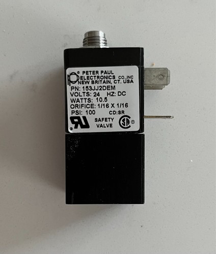 Peter Paul Electronics PN. 153JJ2DEM 2-Way Normally Closed 24 VDC Solenoid Valve - Bild 2 von 7
