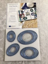CREATIVE MEMORIES Oval Patterns Custom Cutting System Sizing Templates w/Instr.