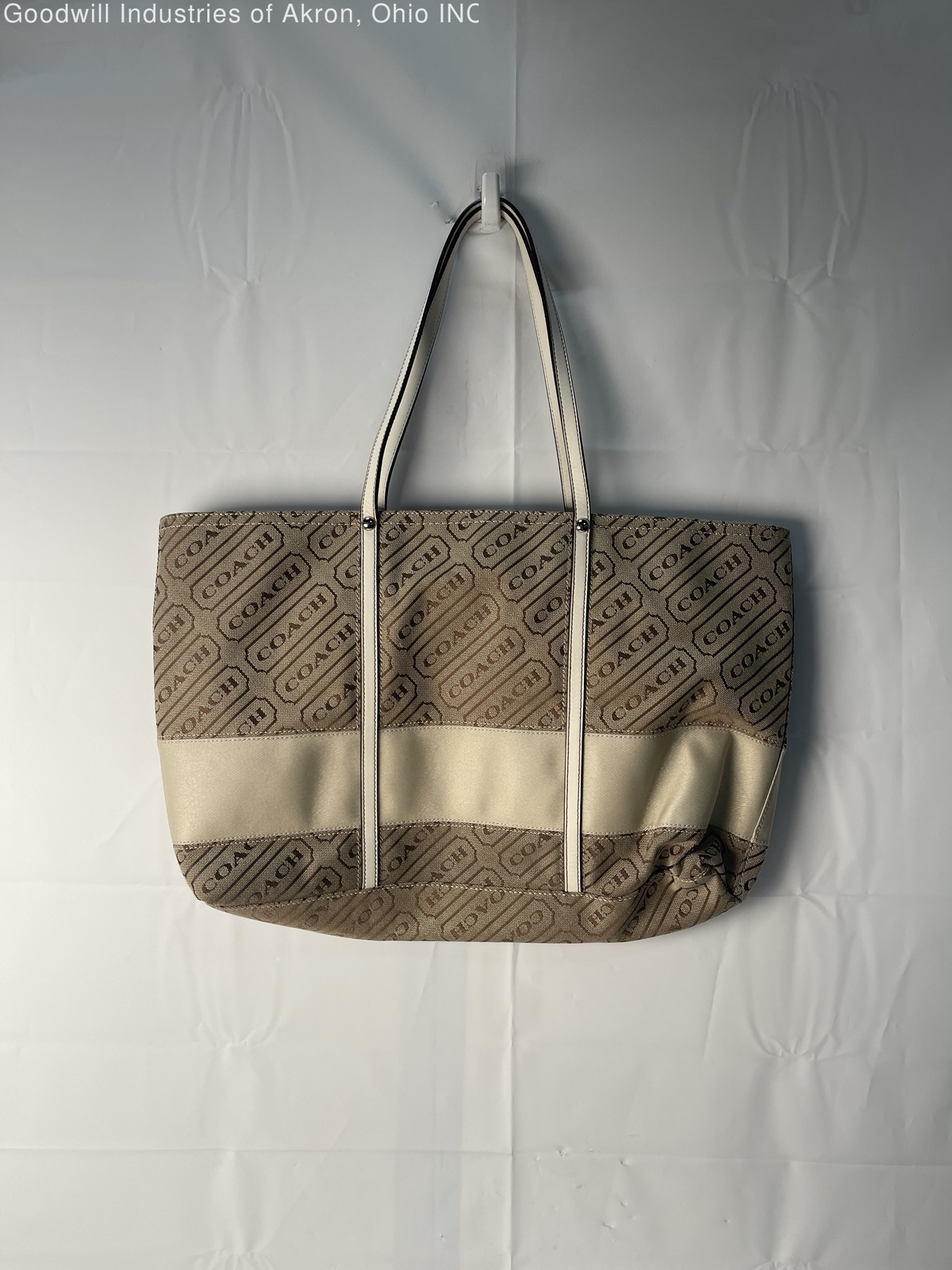Gently Loved Certified Authentic Beige Coach Tote - image 2