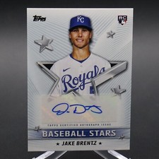 2022 Topps Baseball Stars Autographs Jake Brentz Rookie Card (RC) #BSA-JB Auto