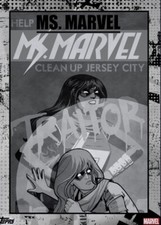 [DIGITAL CARD] Topps Marvel Ms. Marvel Entertainment 22 S1 Poster Black White