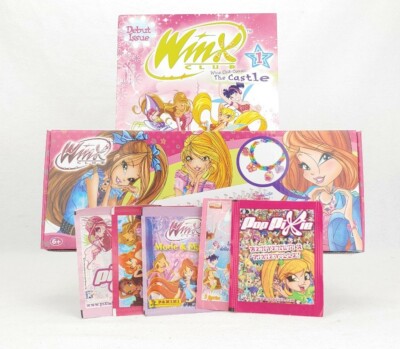 Winx Club Issue 1 The Castle Comic Book + Loom Bracelet Toy & Panini Stickers!