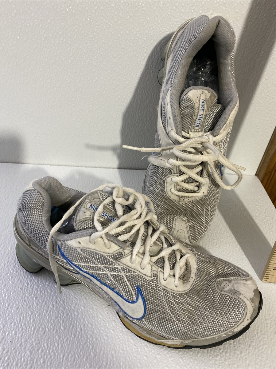 Nike Womens Shox 317541-041 Running Shoes Lace Up Low Top