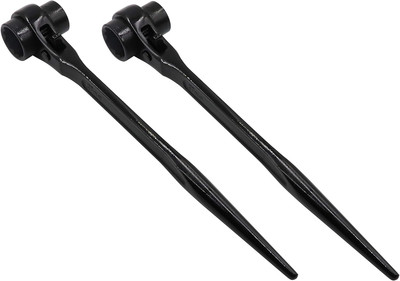 2-Pack Hexagon Scaffold Quick Wrench, 24Mm/27Mm Ratchet Spanner, Double Ended So