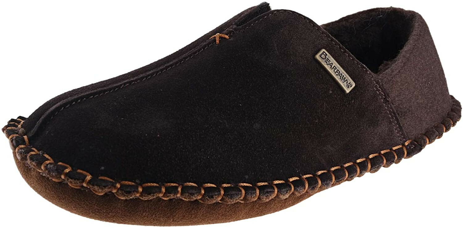 BEARPAW Men's Levi Slippers brown Size 
