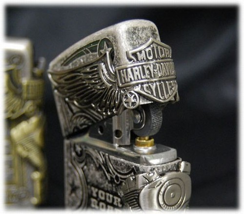 ZIPPO/HARLEY- DAVIDSON : Cigarette Oil Lighter : JAPAN LIMITED EDITION : HDP-28 - Picture 12 of 13
