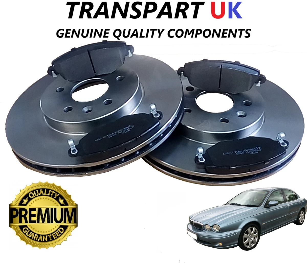 Jaguar x type front brake discs and pads deals
