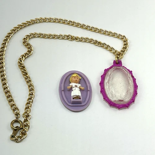 Polly Pocket Vintage 1993 Jewel Surprise Locket Necklace Bluebird Toys 