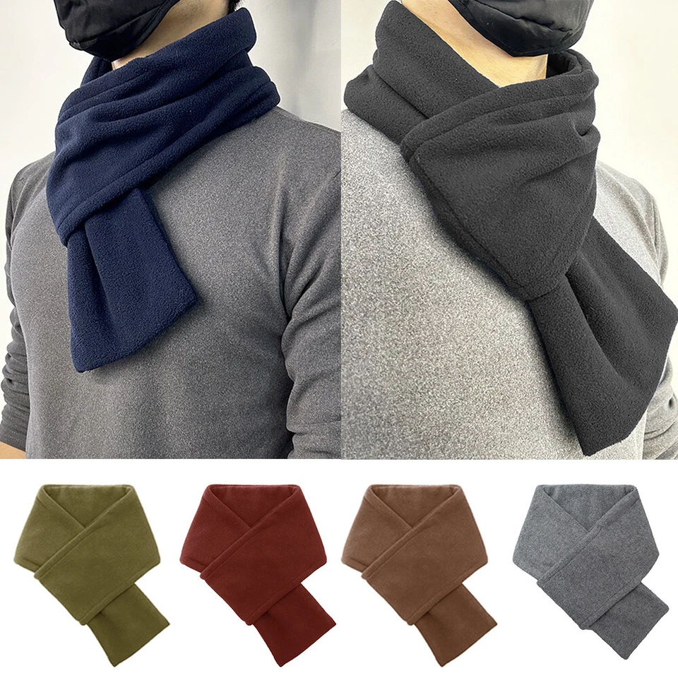 Felpa Terciopelo Invierno Cálido Sólido Cruz Bufanda Pañuelo Envolvente Cuello Calentador Mantón↗ Foto 2 de 4