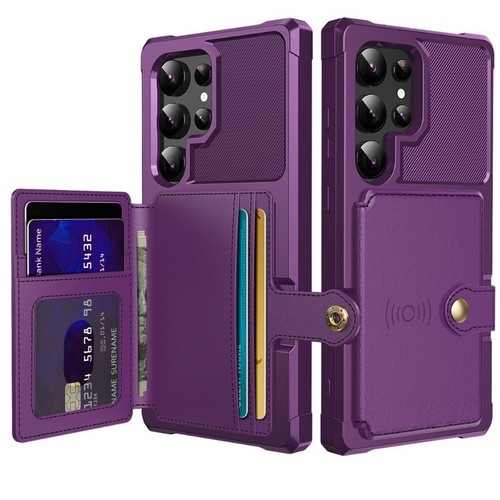 For Samsung S25 S24 FE Ultra Plus S23 S22 Note20 Case Wallet Shockproof Cover - Picture 16 of 58
