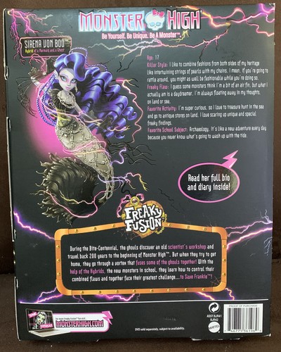 MONSTER HIGH FREAKY FUSION HYBRIDS SIRENA VON BOO DOLL - Picture 3 of 3