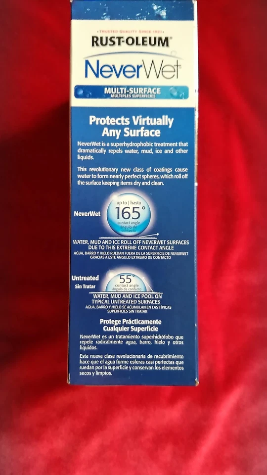 Kit de tratamiento repelente de líquidos multisuperficie NEWET 2 RUST-Oleum NEWET transparente esmerilado Foto 2 de 4