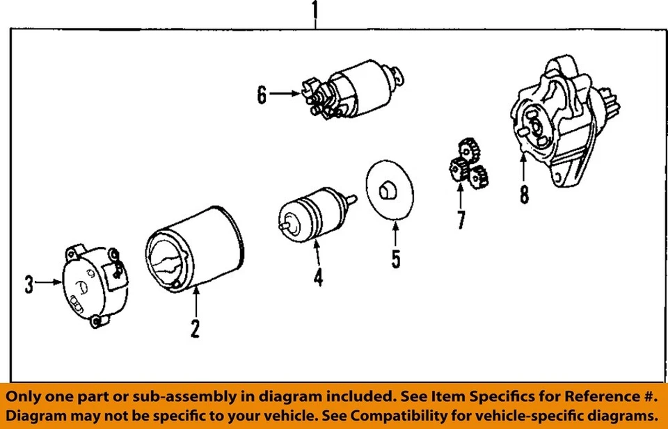 Motor de arranque usado se adapta a: Toyota Avalon 2012 grado A Foto 3 de 4