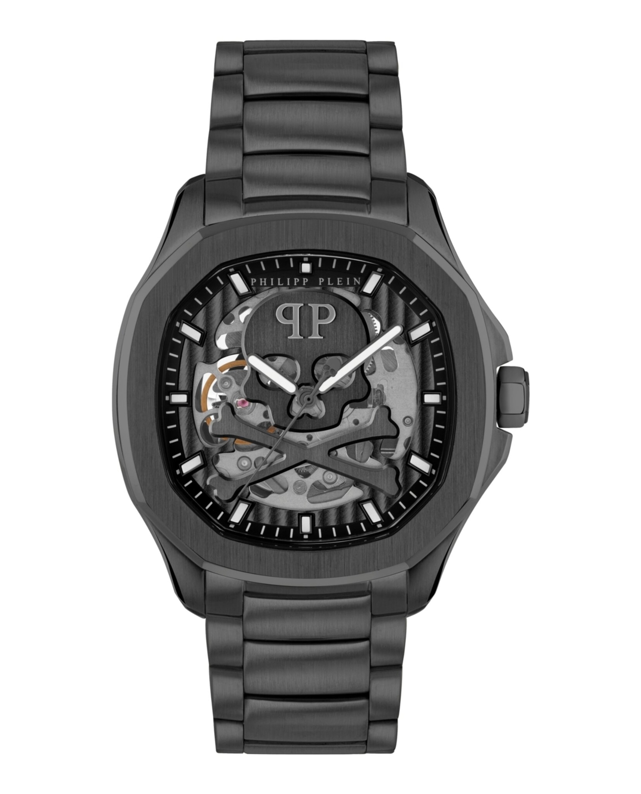 Philipp Plein Mens  IP Black 42mm Bracelet Fashion Watch
