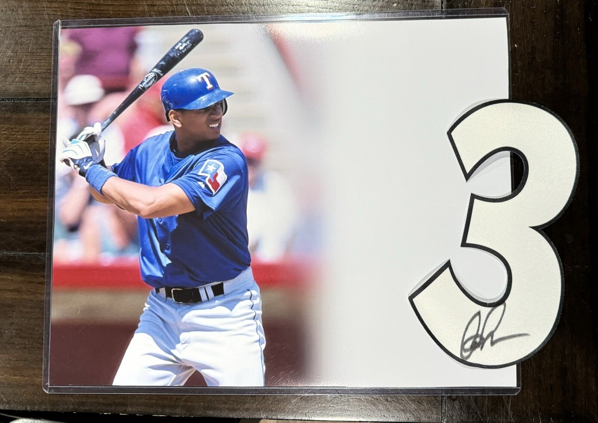 Alex Rodriguez Arod Signed Jersey Number 3 Texas Rangers