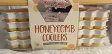 Evriholder Yellow Honeycomb Coolers 4 Honeycomb Ice Trays In Ice Box Container
